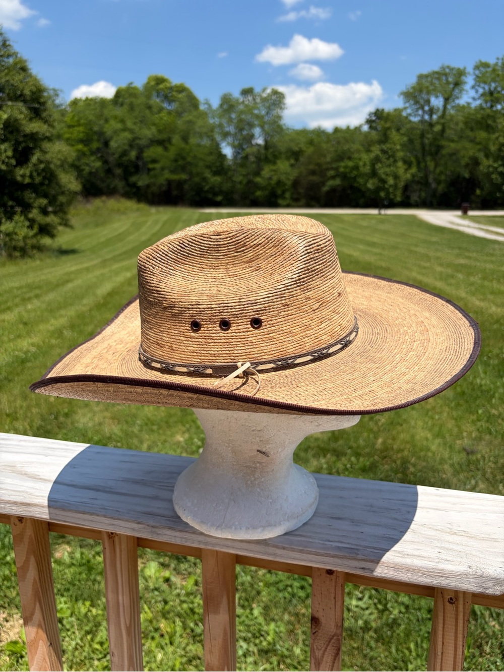 Resistol Official Jason Aldean "Amarillo Sky" Cowboy Hat Tan Brown Straw